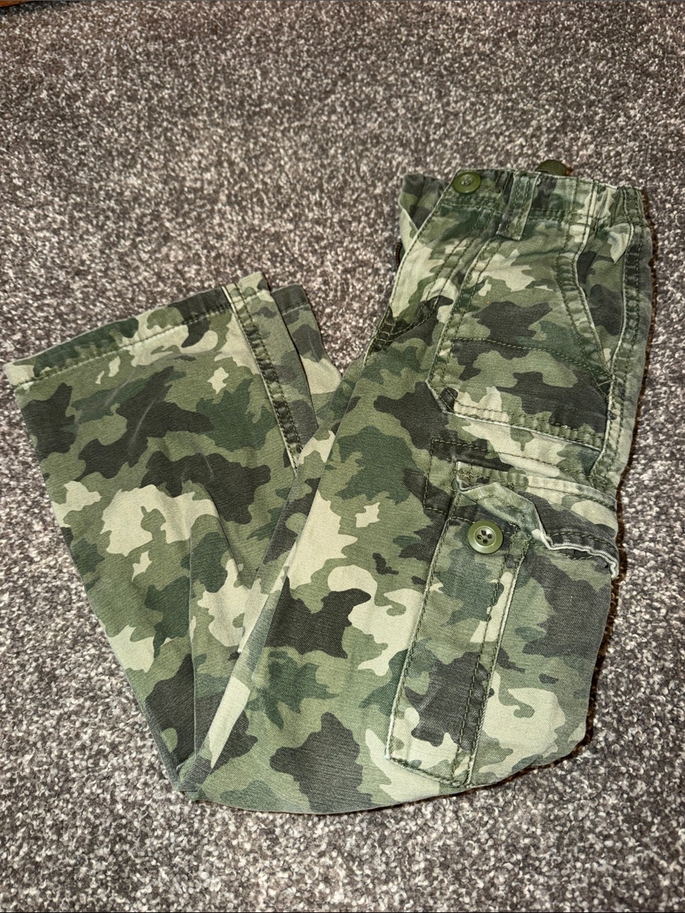 Cherokee Boys Green Camo Cargo Pants size 5